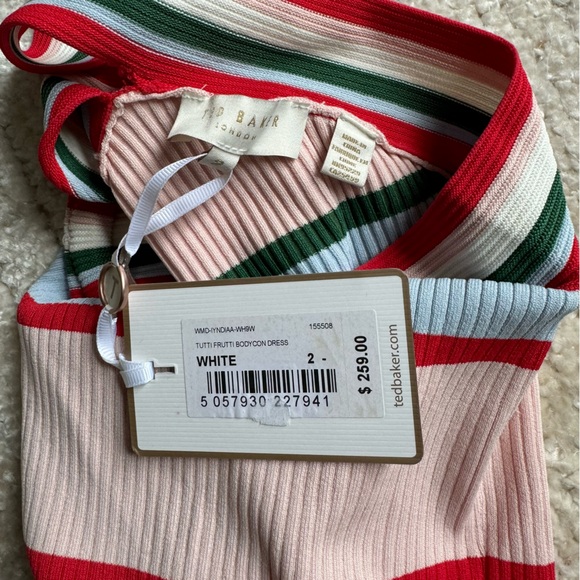 BNWT - Ted Baker Tutti Frutti Bodycon Dress - Size 2 (like a US 4) - Picture 4 of 6